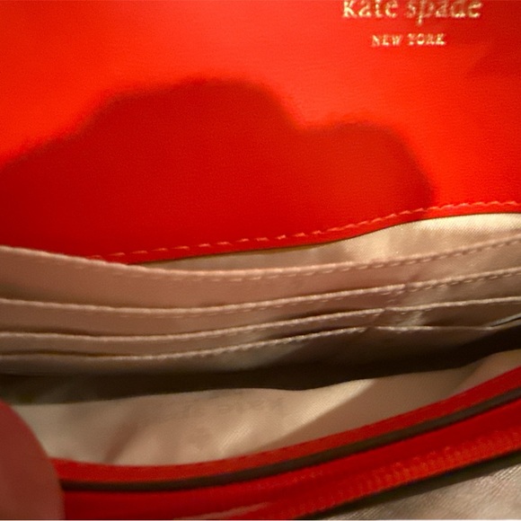 Kate Spade Bridget Patent Mini Crossbody in Glossy bright red. - Picture 5 of 6